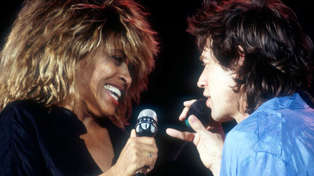 Tina Turner and Mick Jagger. Photo / Peter Carrette Archive/Getty Images