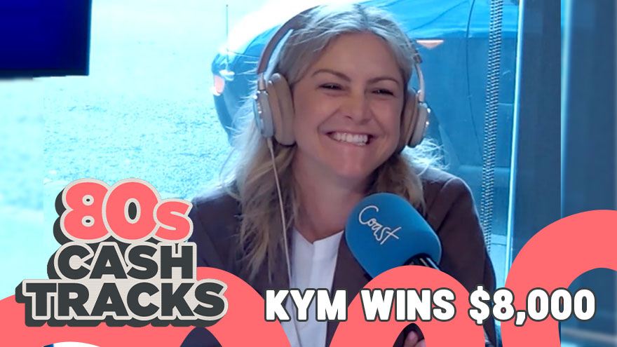 Kym wins $8,000 with Coast '80s Cash Tracks