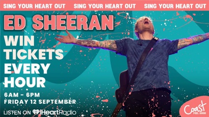 Win tickets with Coast's Ed Sheeran Fan Friday