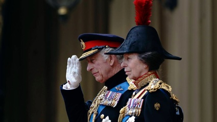 King Charles has wished his sister Princess Anne a happy birthday. Photo / AP