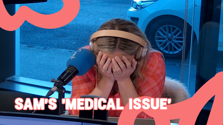 Sam's 'medical issue' that's got Toni in stitches