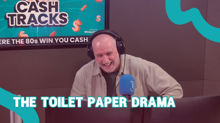 Sam caught out with no toilet paper at the gym