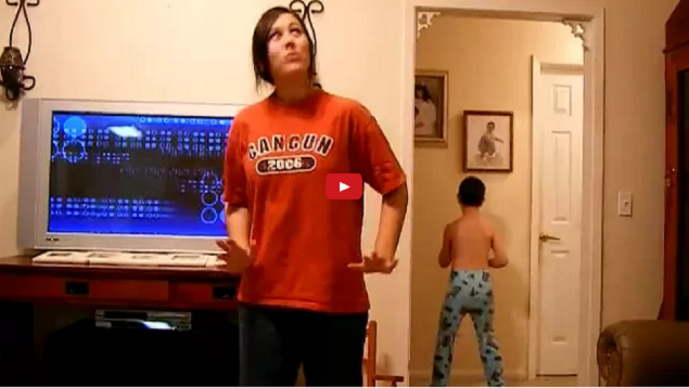 Little Brother Video Bombs His Sister