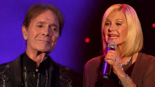 Sir Cliff Richard performs emotional 'Suddenly' duet with Olivia Newton-John six months after her death
