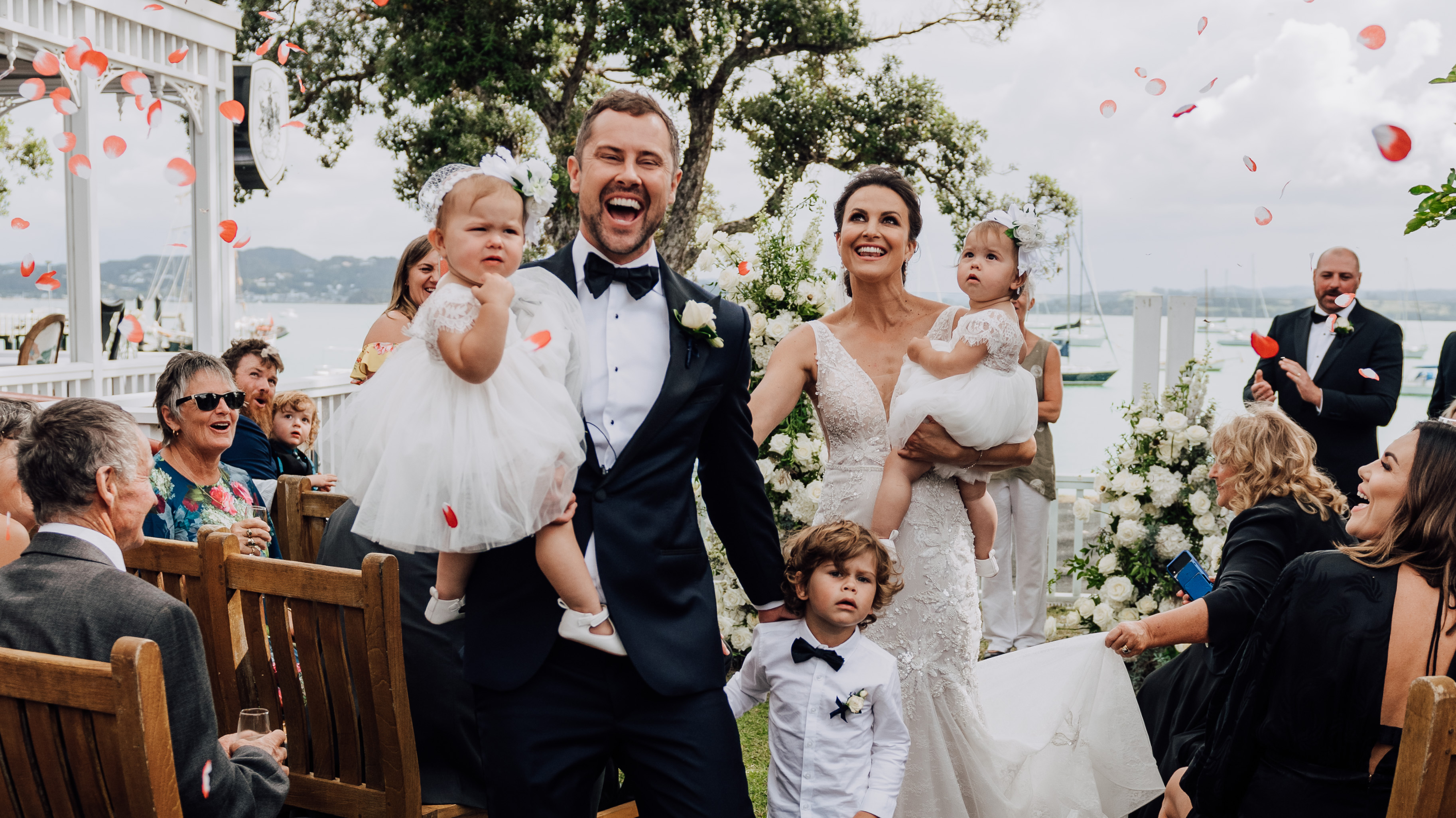 See all the stunning photos from Sam Wallace's romantic wedding day