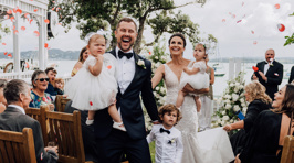 See all the stunning photos from Sam Wallace's romantic wedding day