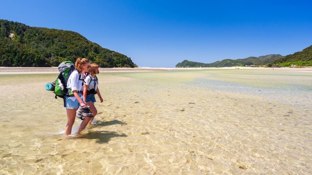 Awaroa Beach at the end of the Abel Tasman Coastal Track has been named one of the world's best. Photo / Oliver Weber