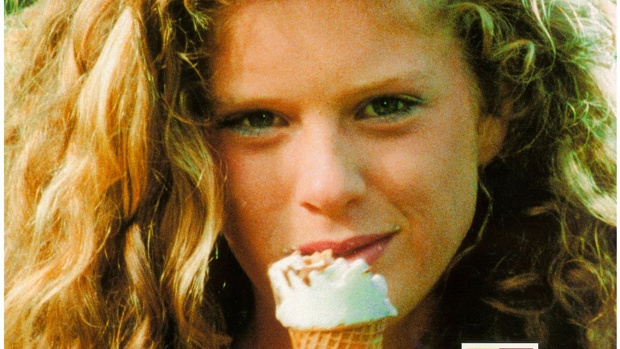 Rachel Hunter in the Tip Top Trumpet icecream advertisement from the 1980s.