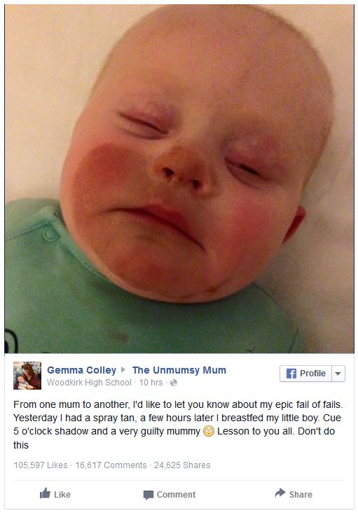 Tanning and best sale breastfeeding