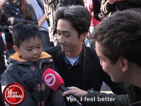 Father Reassures His Son After Paris Terror Attacks