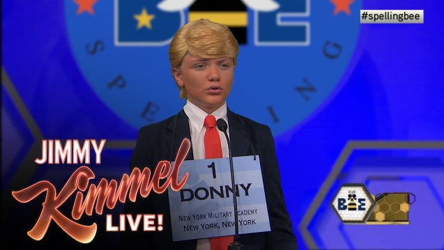 What if Donald Trump took part in the Scripps Spelling Bee?