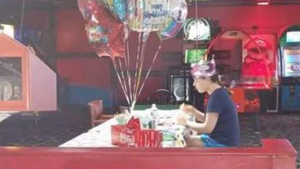 The heartbreaking photo from Sorenson's birthday last year. Photo / Facebook