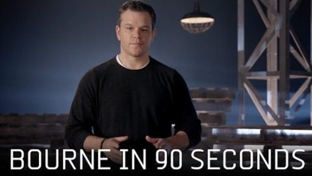 Bourne In 90 Seconds