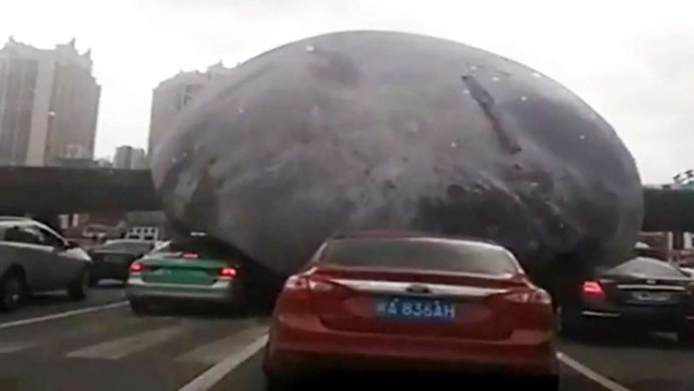 attack of the giant inflatable moon!!