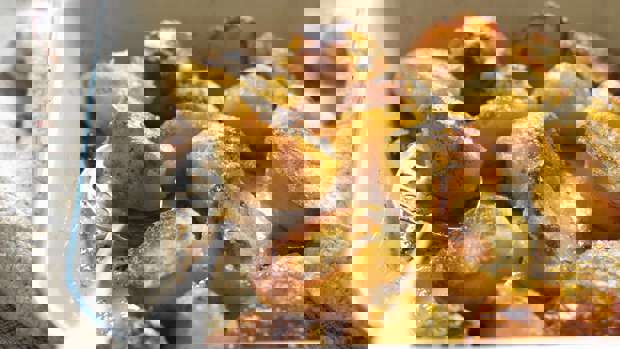 Starters hasselback flockler puddings Jamie Oliver's perfect potatoes