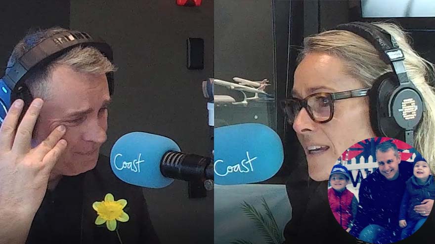 Jason Reeves is brought to tears on air by his son's surprise
