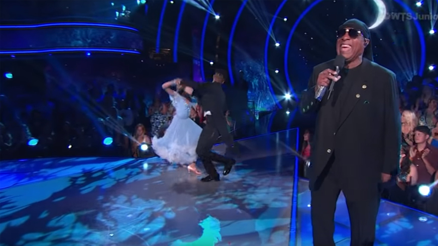 Stevie sings for his son 