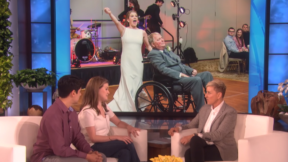 Ellen's incredible gift for bride 