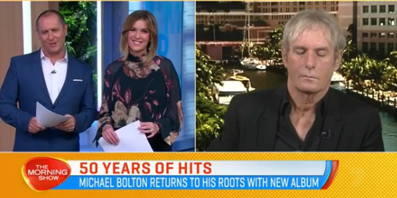 Was Michael Bolton Texting Or Sleeping?