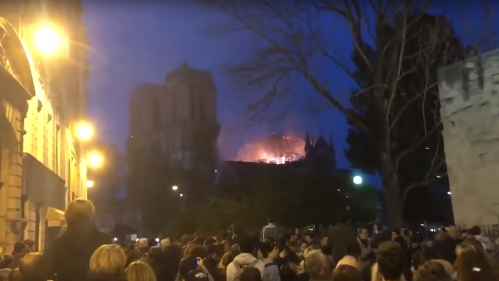 Watch the emotional moment Parisians sing 'Ave Maria' in honour of the Notre Dame Cathedral