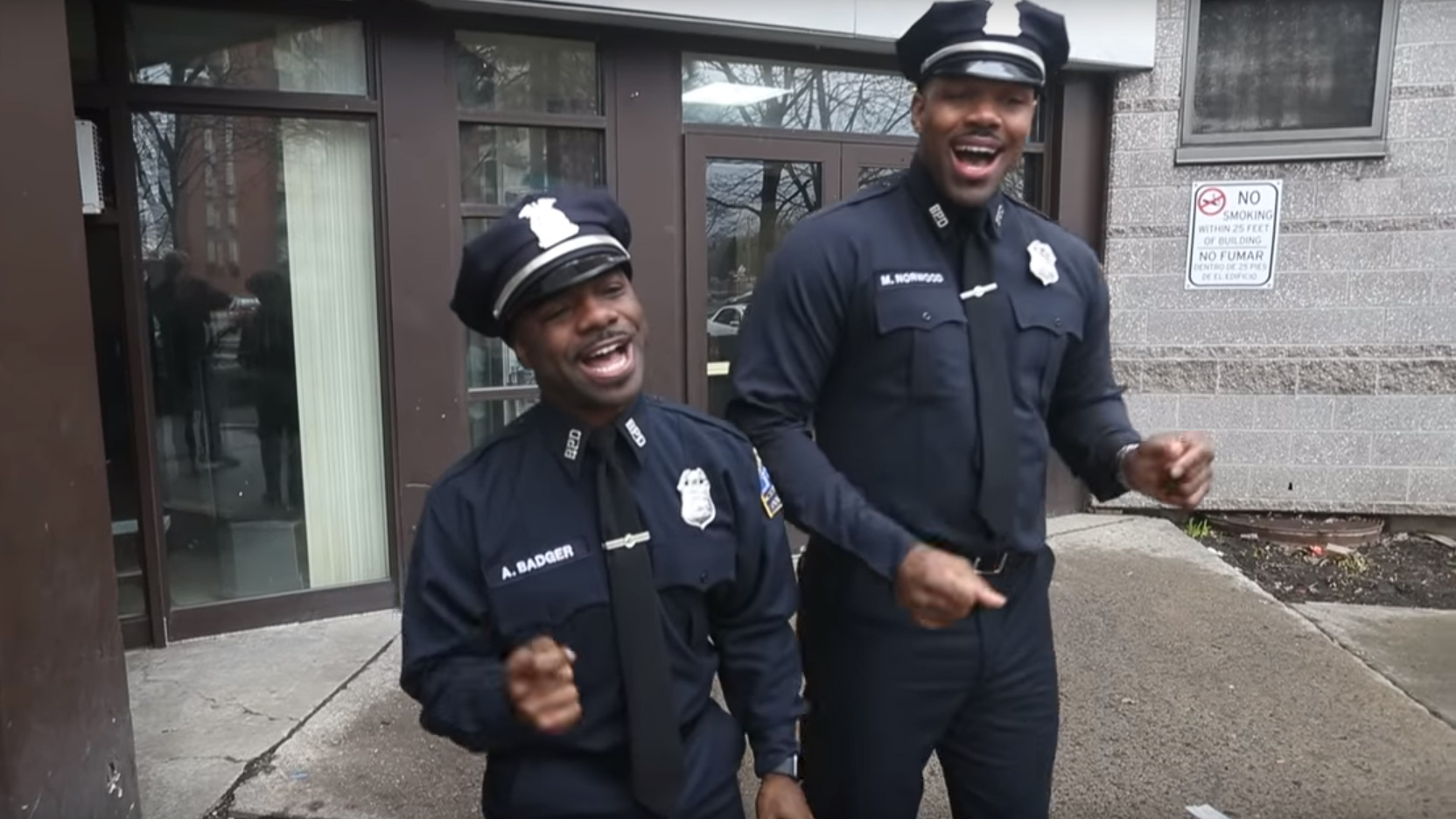 These two cops have gone viral with their soulful a cappella cover of The Temptations' hit 'My Girl'