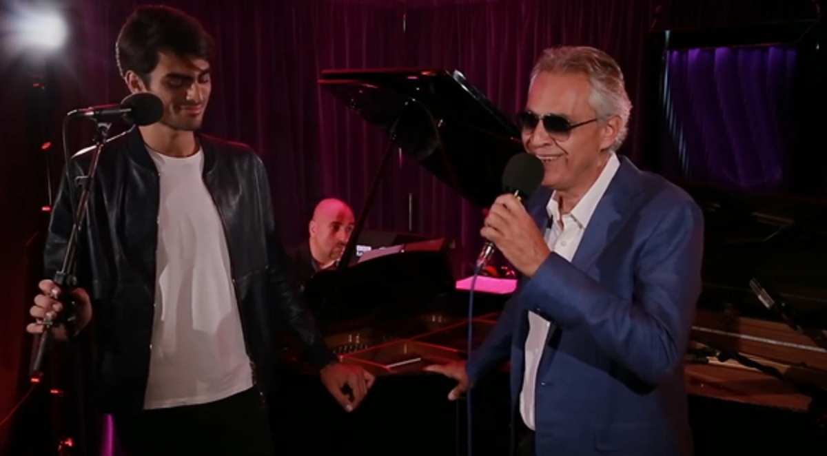 Andrea Bocelli's son joins him onstage for spine-tingling duet of Ed Sheeran's 'Perfect'