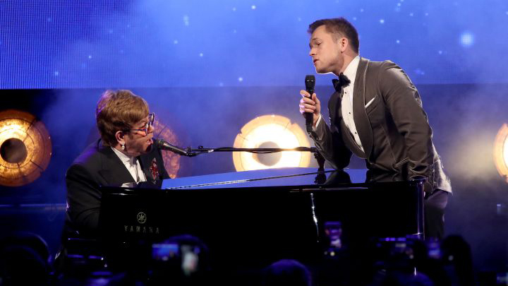 Elton John and Taron Egerton perform emotional duet of 'Rocket Man' at the Cannes film premiere