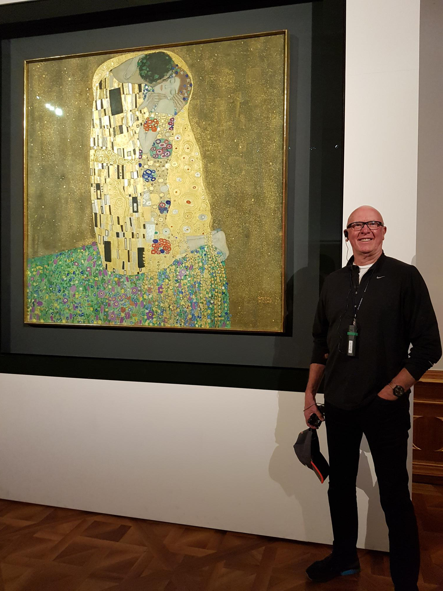 The famous Kiss painting at the Belvedere Palace in Vienna.