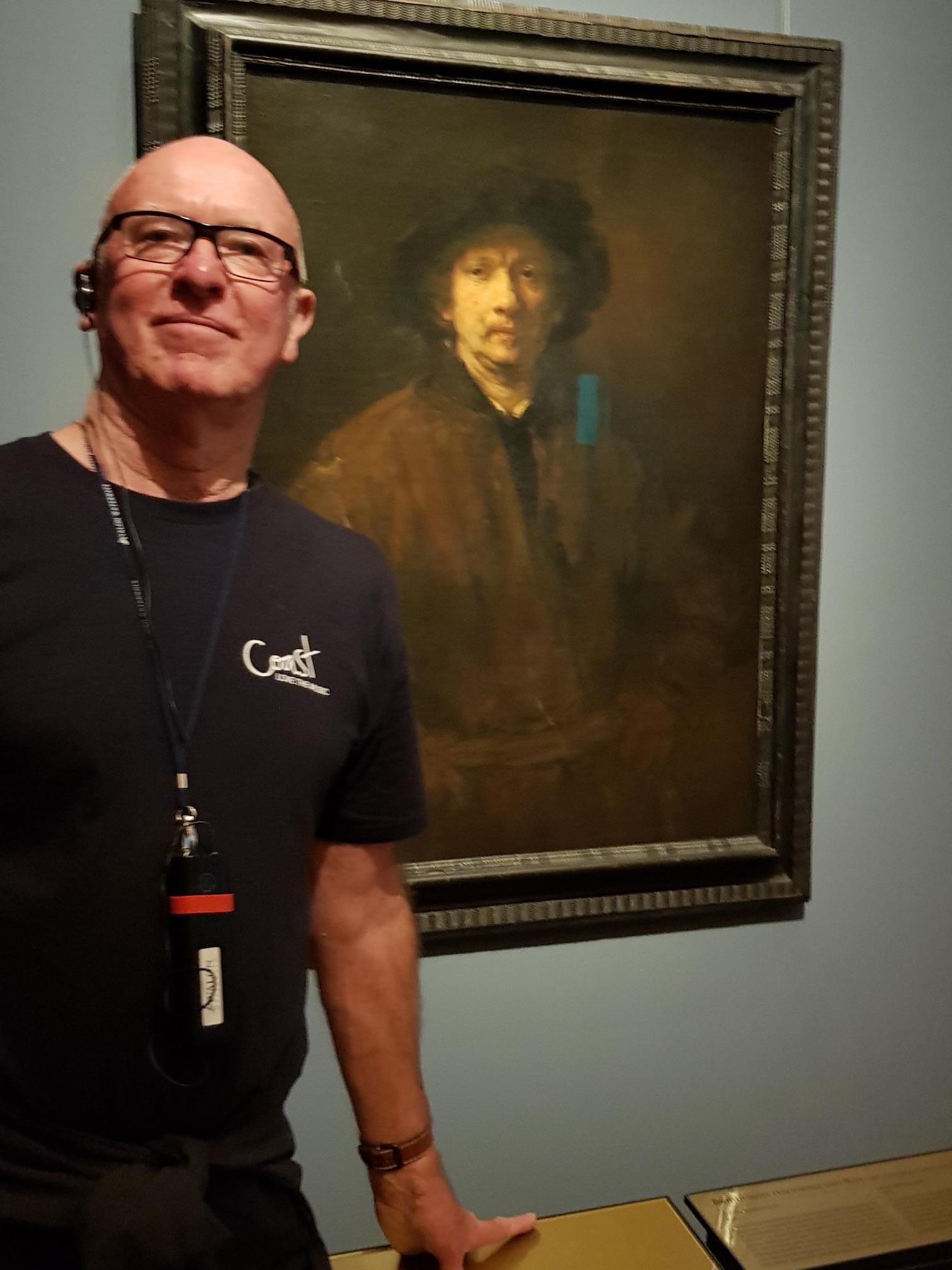 Rembrandt Self Portrait in the Museum of Fine Arts in Vienna.