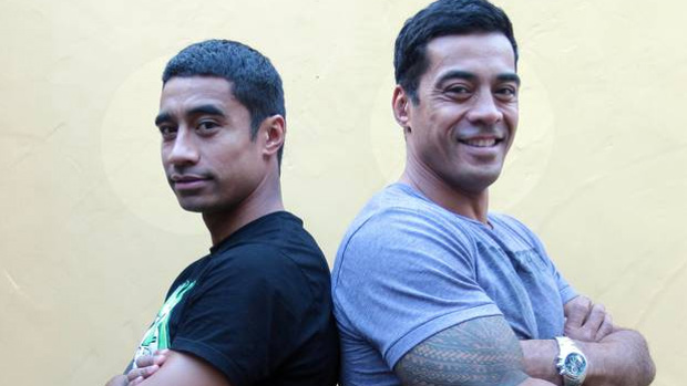 Pua Magasiva (left) and brother Robbie Magasiva in 2011. Photo / NZ Herald