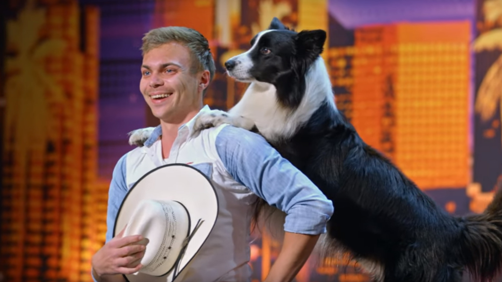 Border Collie wows America's Got Talent judges with incredible dance routine to 'Footloose'