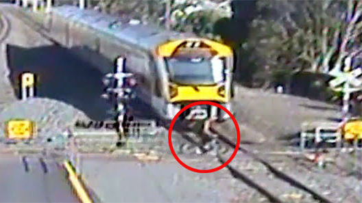 KiwiRail shares horrifying footage of people's near-misses with trains