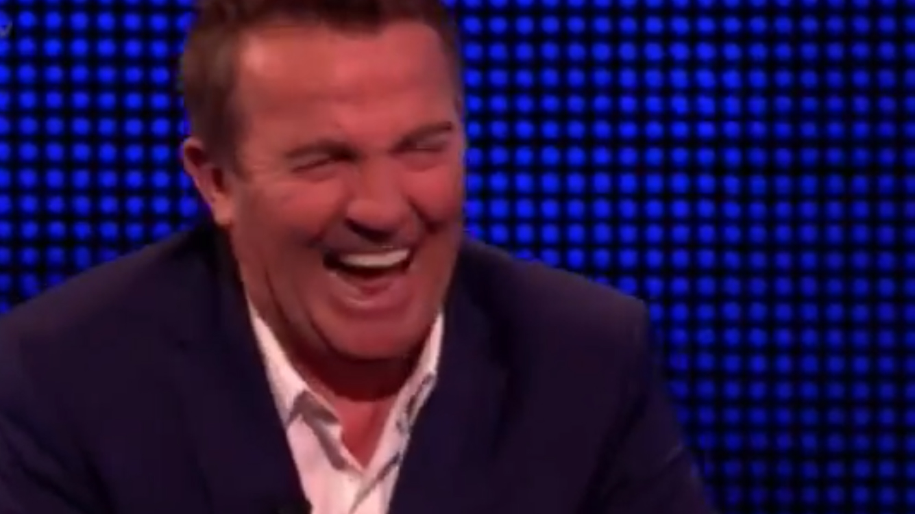 The Chase host Bradley Walsh was left in hysterics again over cheeky question
