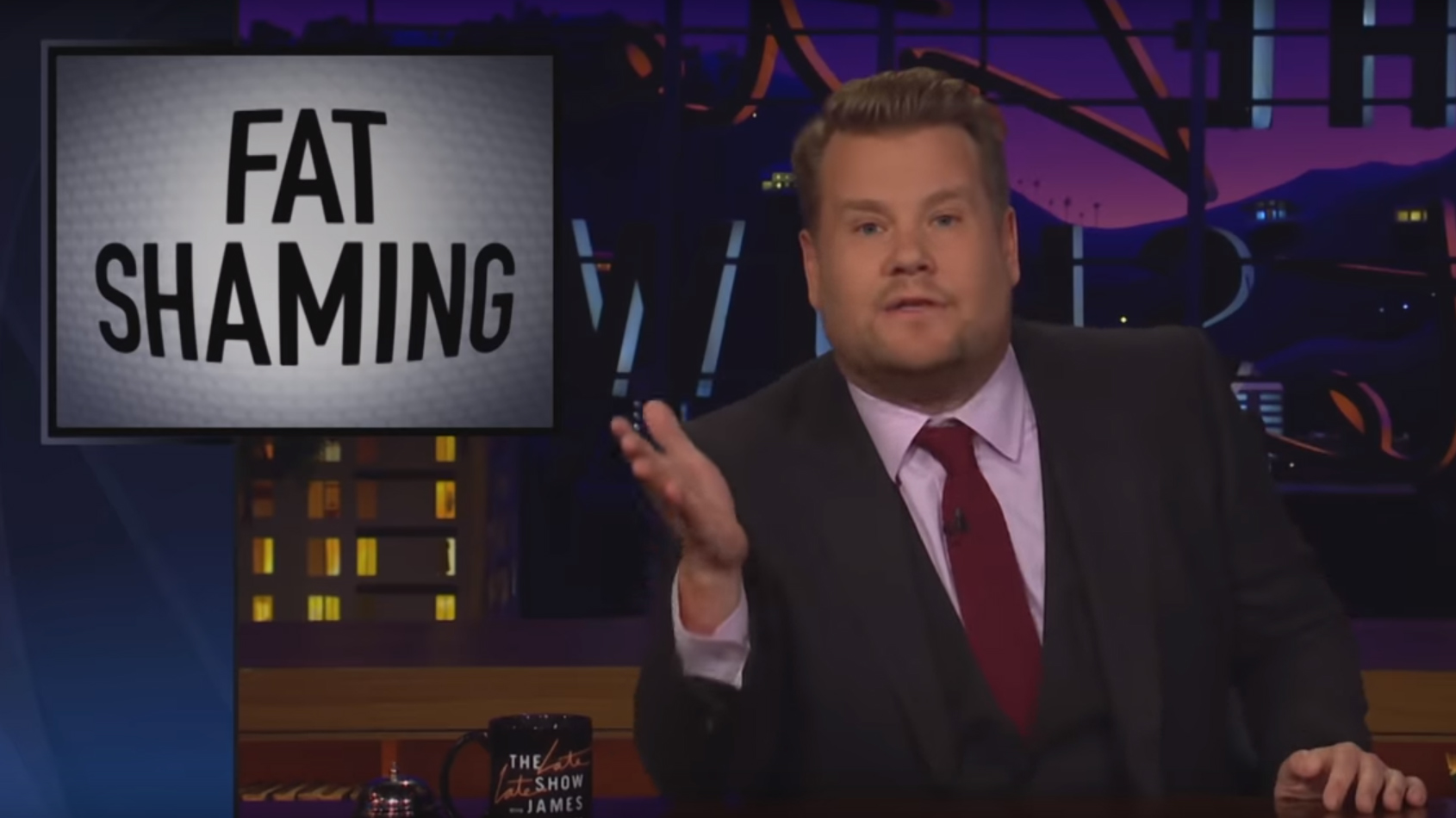 James Corden goes viral with his epic comeback to fat-shaming comments
