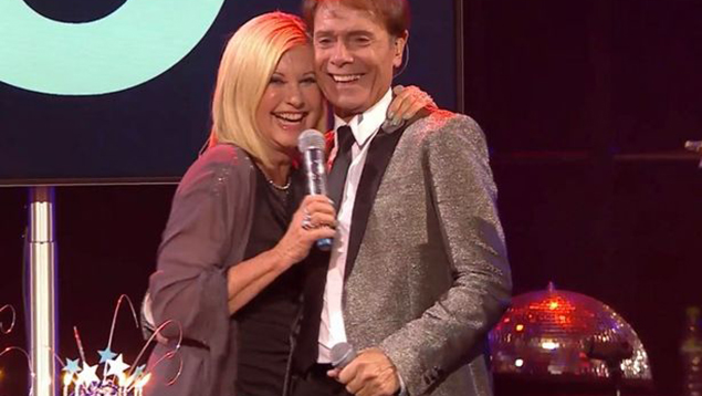 Olivia Newton-John shares a birthday duet with longtime friend Cliff Richard