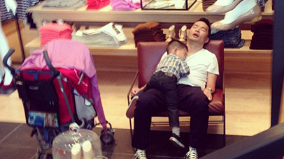 Hilarious pictures from around the world prove men HATE shopping