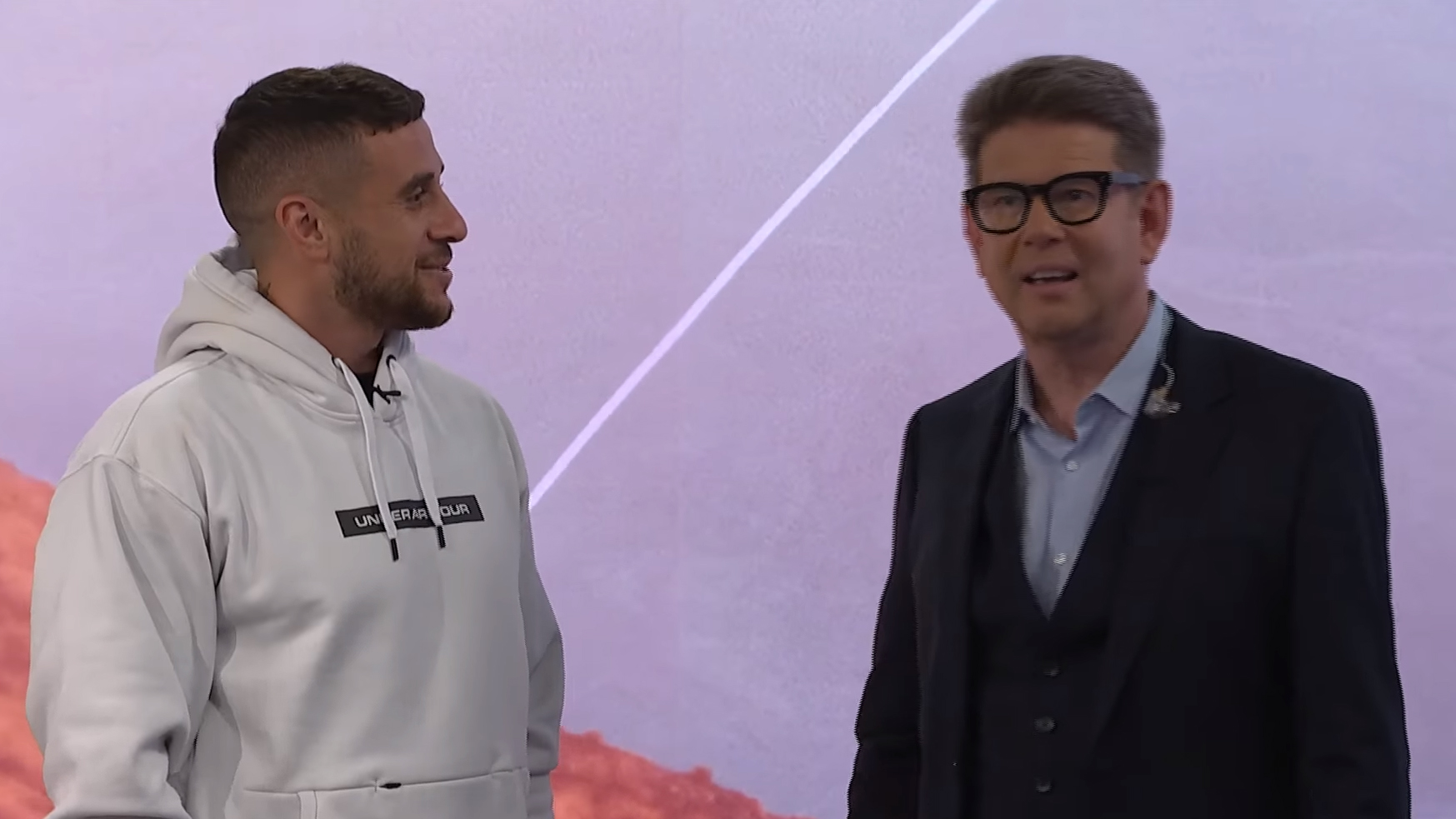 The adorable moment TVNZ's John Campbell fanboys over All Black TJ Perenara after surprise visit