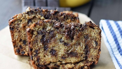 Mel adds chocolate chips to her recipe for a gooey decadent finish!