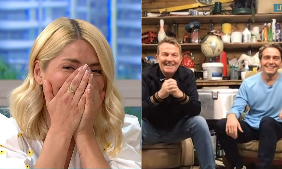 Holly Willoughby was left red-faced after being prank called by Bradley Walsh on live TV!
