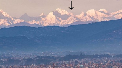 Many said the photo showed how well nature was healing amid the pandemic, while others never thought they'd see this view of Everest again. Photo from NZ Herald