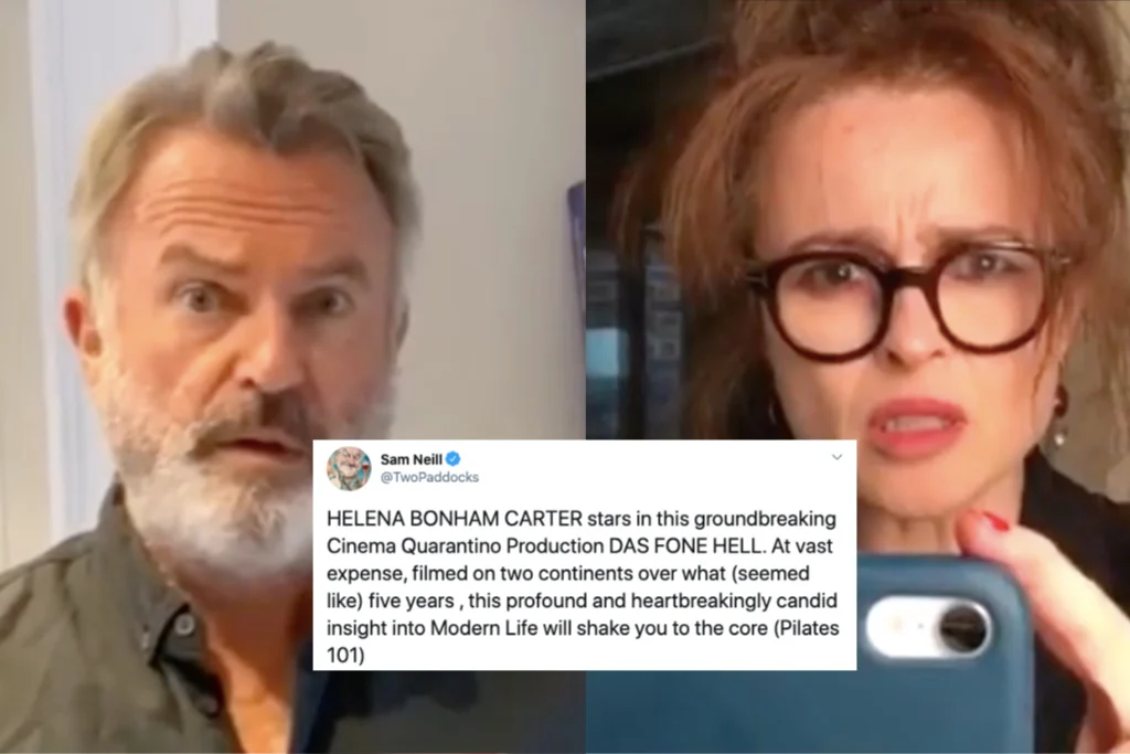 WATCH: Sam Neill and Helena Bonham Carter star in a Hilarious Video