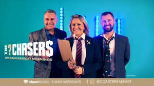 Win cash with with Toni, Jase & Sam's "The Chasers"