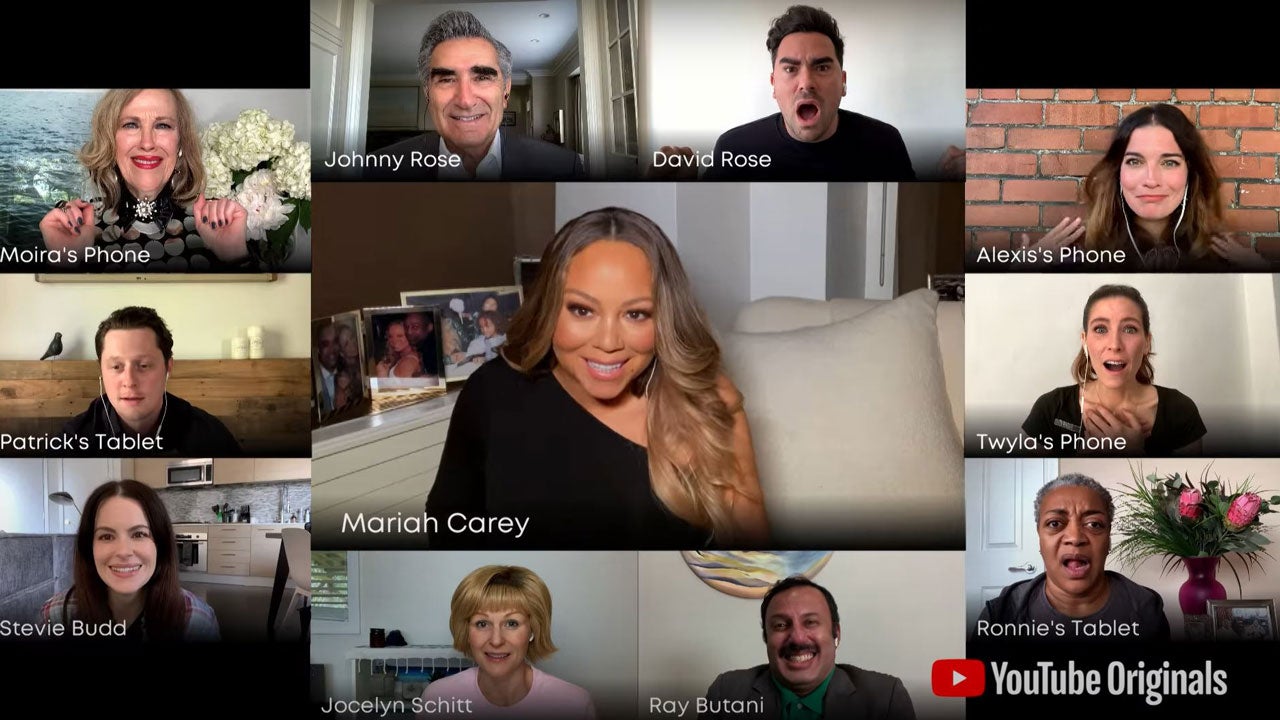 Mariah Carey surprises 'Schitt's Creek' cast by crashing their 2020 commencement video