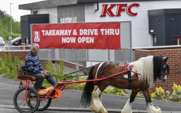 Kfc Gous Rider Man with horse and cart furious after being refused service at KFC ...