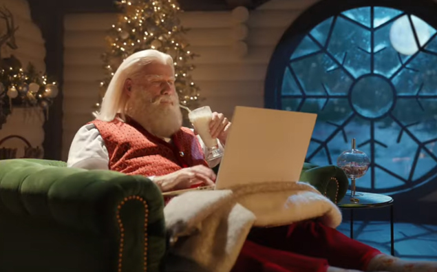 John Travolta stars as Santa Claus in new Pulp Fiction-themed advert with Samuel L. Jackson