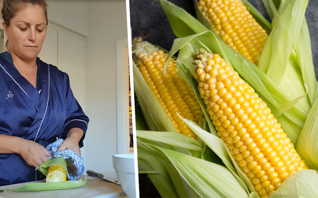 Toni Street shares her ultimate life hack for quickly shucking corn