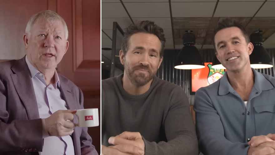 Watch Ryan Reynolds hangs up on Sir Alex Ferguson in video call with the Manchester United legend
