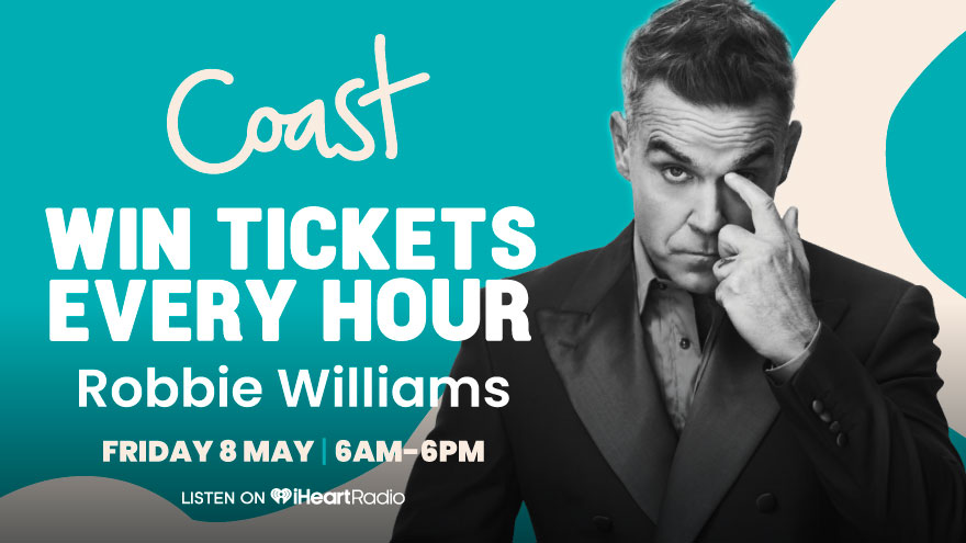 Win tickets with Coast's Robbie Williams Fan Friday