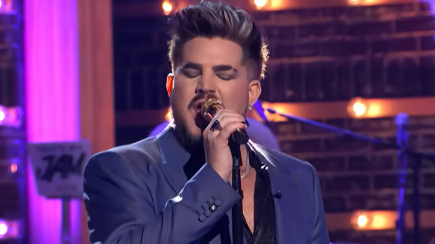 Adam Lambert performs 'The Muffin Man' while doing a spot-on Cher impression
