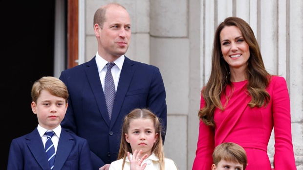 Prince William and Princess Kate with their three children, Prince George, Princess Charlotte and Prince Louis. Photo / Getty Images via NZ Herald